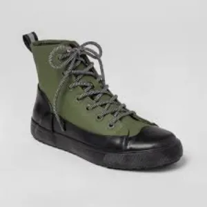 Hunter black dipped lace up boots waterproof rain boots women’s size 8.5 trendy