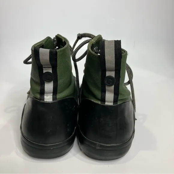 Hunter black dipped lace up boots waterproof rain boots women’s size 8.5 trendy