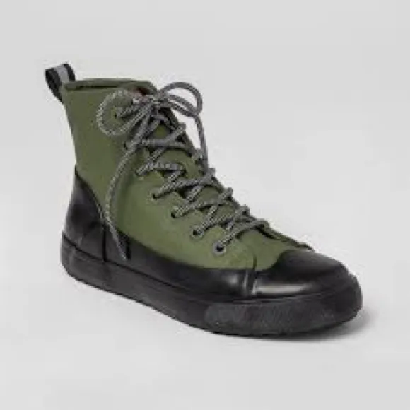 Hunter black dipped lace up boots waterproof rain boots women’s size 8.5 trendy