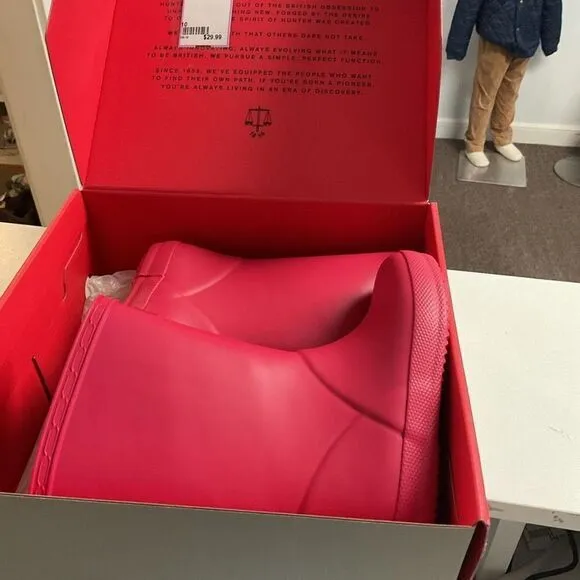 Hunter boots little girls size 10