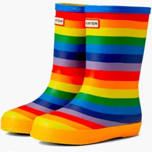 Hunter UK8 US9/10 little kid original rainbow waterproof rain boots NEW