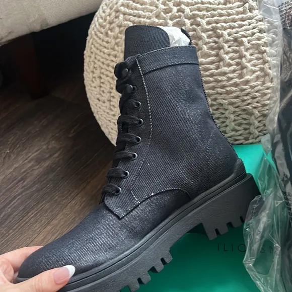 ILIO SMERALDO x Elizabeth Sulcer Combat Boots