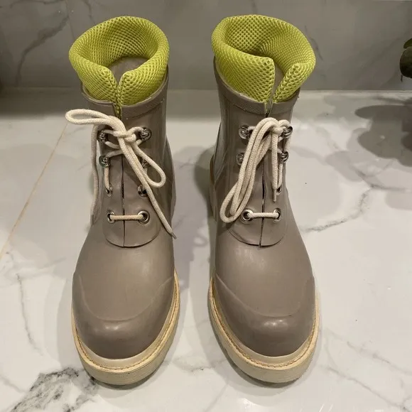 ILSE JACOBSEN HORNBAK RUB 61 BOOTS SIZE 8.5 US, 40 EU HANDMADE Chunky Heel