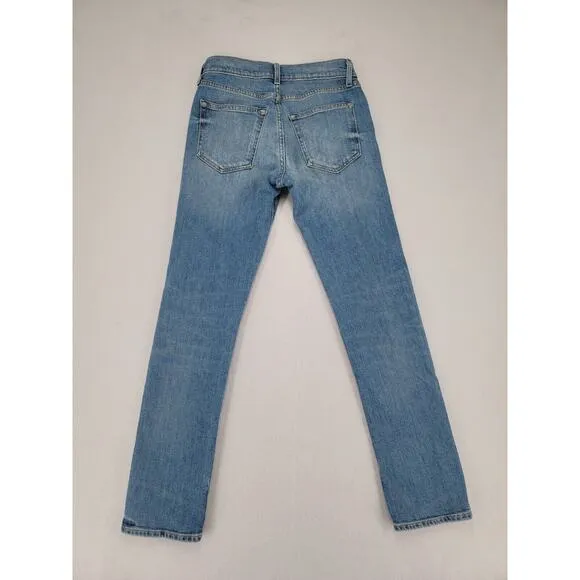 Imogene   Willie James Jeans Size 24 Mid Rise Straight Leg Vintage Denim USA