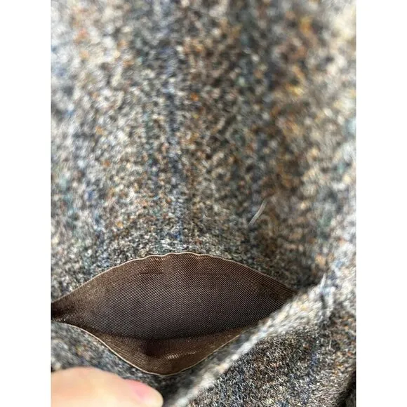 IMPERIAL by HAGGAR Vintage Men's 100% Wool Blazer Size 42R Brown Herringbone