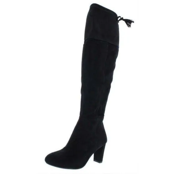INC Black Over The Knee Boots Hadli 9M