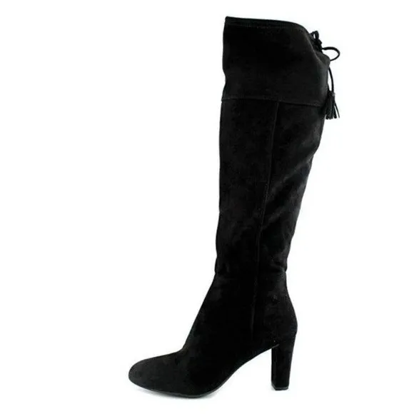 INC Black Over The Knee Boots Hadli 9M