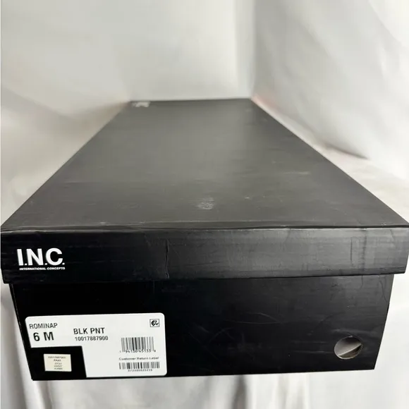 INC International Concepts Black Glossy Over‎ the Knee Boots