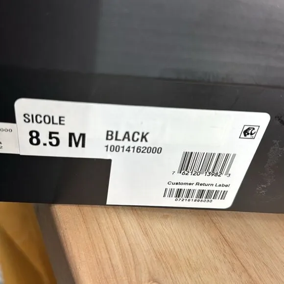 INC International Concepts Sicole Lace-Up Boots- Black- Size 8.5 M (Medium)- NIB