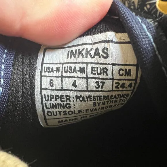 Inkkas Joggers Congo Mustard Sneakers Womens Sz 6