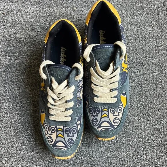Inkkas Joggers Congo Mustard Sneakers Womens Sz 6