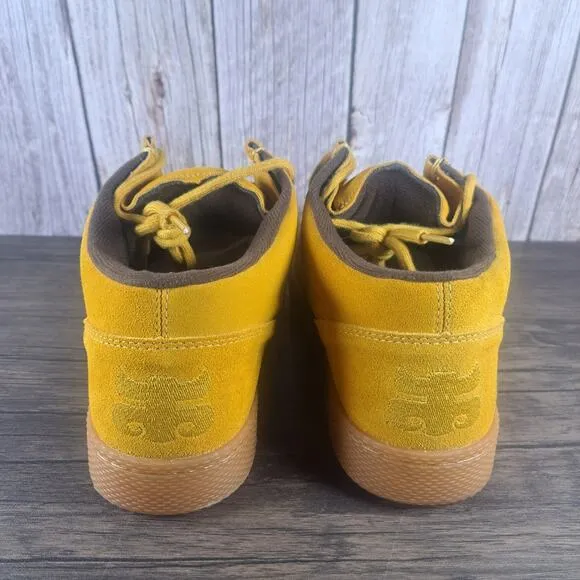 IPATH Cat Golden Yellow Suede Skate Shoe Men's Sz 10 w/Box Extra Laces (VGC)