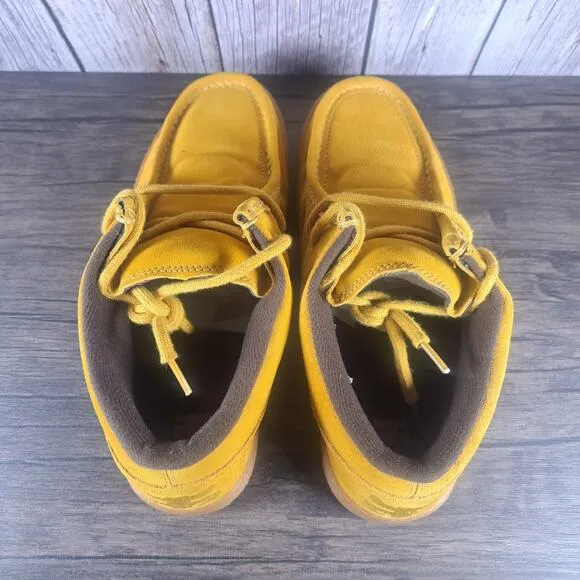 IPATH Cat Golden Yellow Suede Skate Shoe Men's Sz 10 w/Box Extra Laces (VGC)