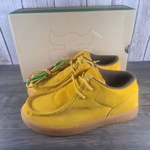 IPATH Cat Golden Yellow Suede Skate Shoe Men's Sz 10 w/Box Extra Laces (VGC)