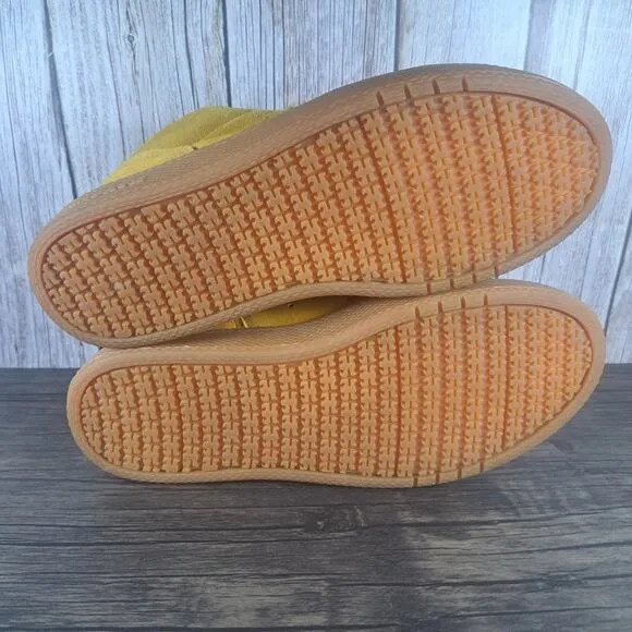 IPATH Cat Golden Yellow Suede Skate Shoe Men's Sz 10 w/Box Extra Laces (VGC)