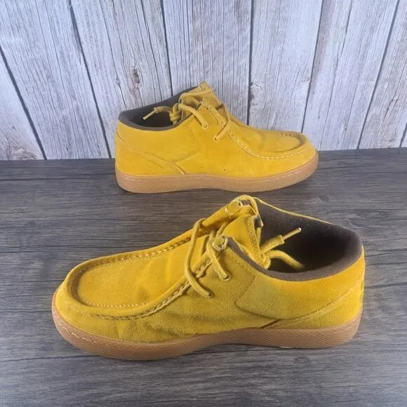 IPATH Cat Golden Yellow Suede Skate Shoe Men's Sz 10 w/Box Extra Laces (VGC)