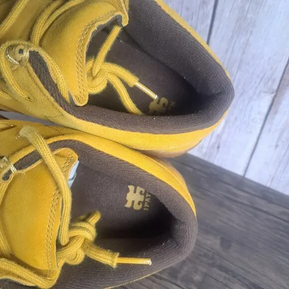 IPATH Cat Golden Yellow Suede Skate Shoe Men's Sz 10 w/Box Extra Laces (VGC)