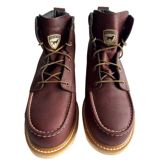 Irish Setter Ashby 83606 Mens 6&quot; Safety Toe Work Boot Leather Sz 11 ￼