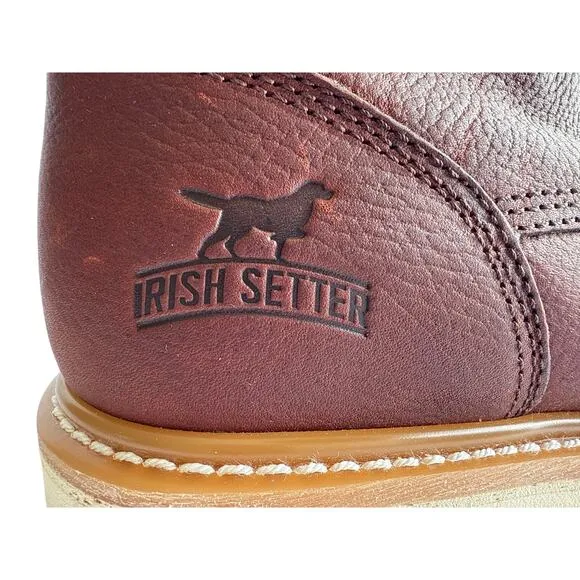 Irish Setter Ashby 83606 Mens 6&quot; Safety Toe Work Boot Leather Sz 11 ￼