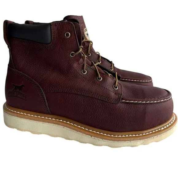 Irish Setter Ashby 83606 Mens 6&quot; Safety Toe Work Boot Leather Sz 11 ￼