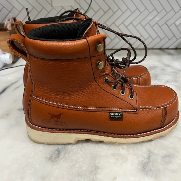 Irish Setter Men's Wingshooter 6 In EH Steel Toe Lace Up Work Boots size 7.5