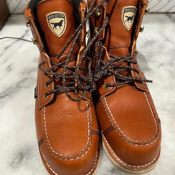 Irish Setter Men's Wingshooter 6 In EH Steel Toe Lace Up Work Boots size 7.5