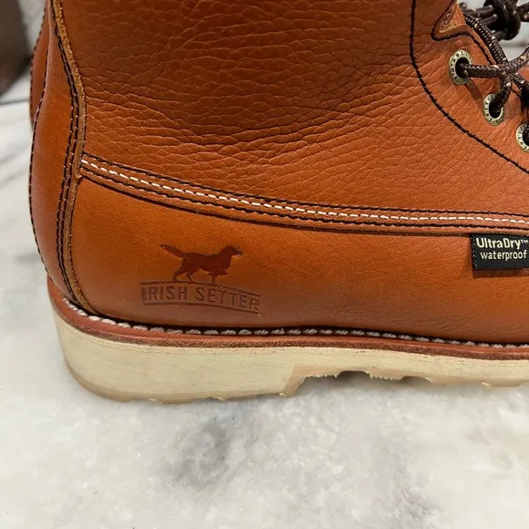 Irish Setter Men's Wingshooter 6 In EH Steel Toe Lace Up Work Boots size 7.5
