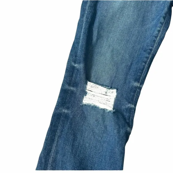 IRO Bonnie Distressed Kick-Flare Jeans - Blue - Size 28 - BLOGGER FAVORITE