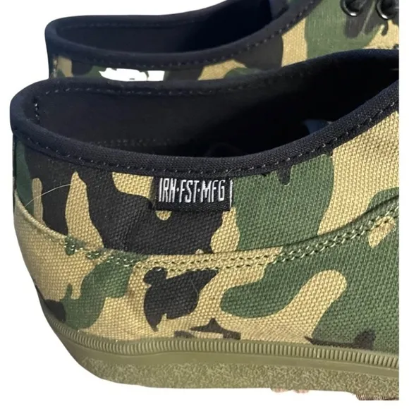 IRON FIST men's York camo print cap toe rubber sole skate shoe 8.5 New, no box