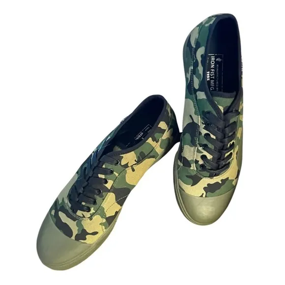 IRON FIST men's York camo print cap toe rubber sole skate shoe 8.5 New, no box