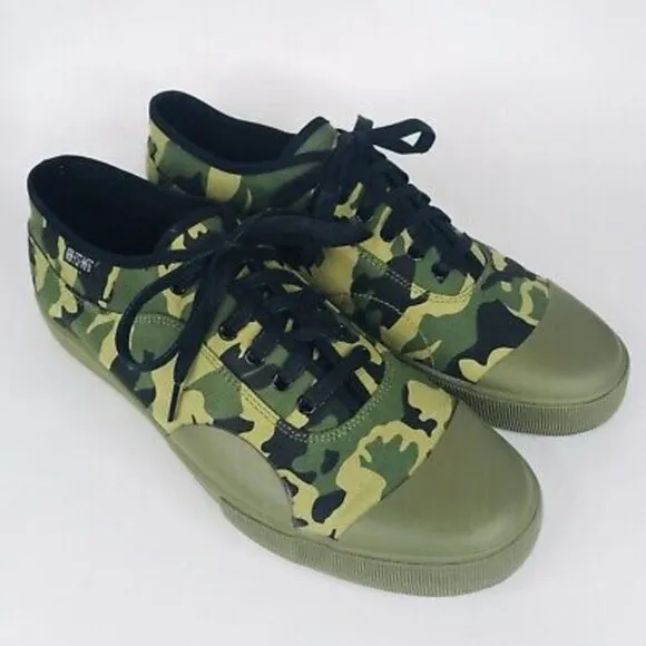 IRON FIST men's York camo print cap toe rubber sole skate shoe 8.5 New, no box
