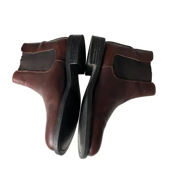 J. Crew Chelsea Boots Men's Size 7 Brown Leather Made in Italy