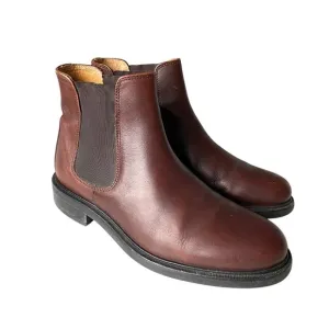J. Crew Chelsea Boots Men's Size 7 Brown Leather Made in Italy