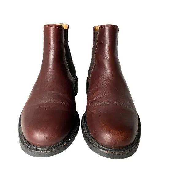 J. Crew Chelsea Boots Men's Size 7 Brown Leather Made in Italy
