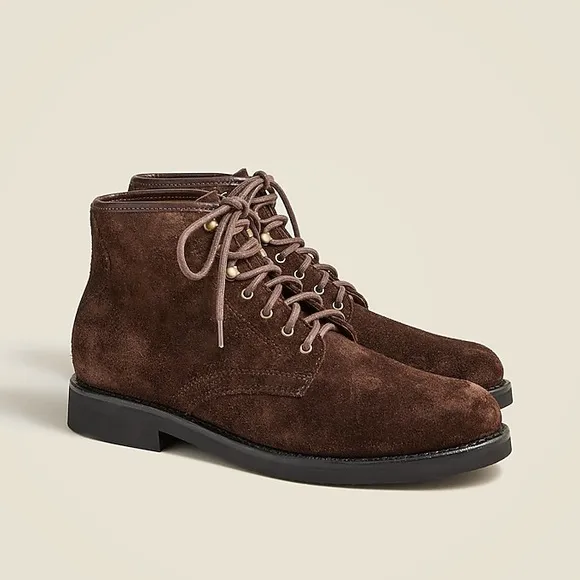 J Crew Field boots in suede CB046