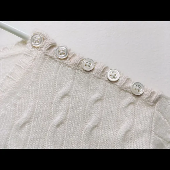 J. Crew Italian Cashmere Cable Knit Sweater