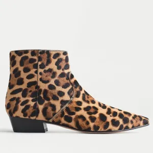 🆕{J. CREW} Leopard Calf-Hair Ankle Boots