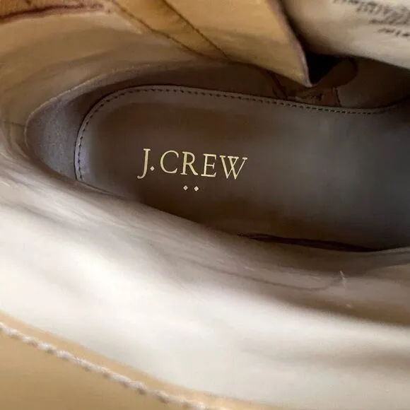 J. Crew Womens Western Golden Brandy Tan Suede Ankle Boots Size 7.5
