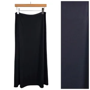 J. Jill Ponte Womens Maxi Skirt LP Black Full Length Minimalist Goblincore Fairy