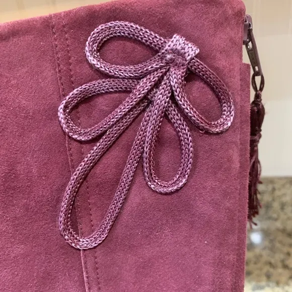 J Vincent Plum Zip Up Boots Women’s 7