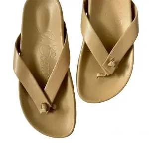 J.Crew Pacific Leather Thong Sandals – Nude, Size 5.5, NWT