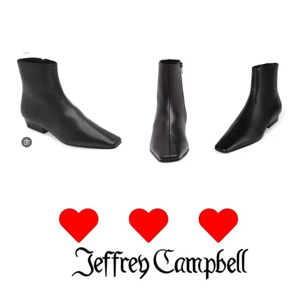 Jeffrey Campbell Ichabod Square Toe Bootie Women Size 9
