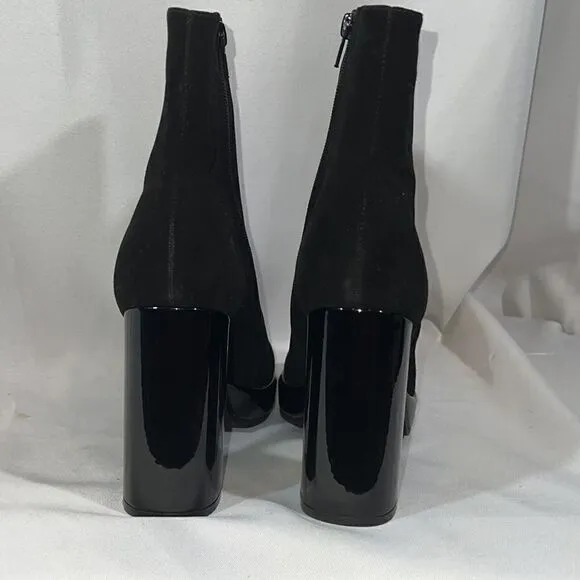 JEFFREY CAMPBELL MARY KATE ANKLE PLATFORM BOOTIES IN BLACK NEW SIZE 10