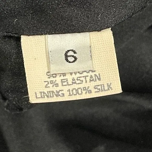 Jenni Kayne Textured Mini Skirt with Side Zip - Black Size 6