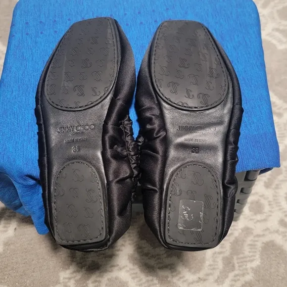 JIMMY CHOO #38 Black Women's Shoes