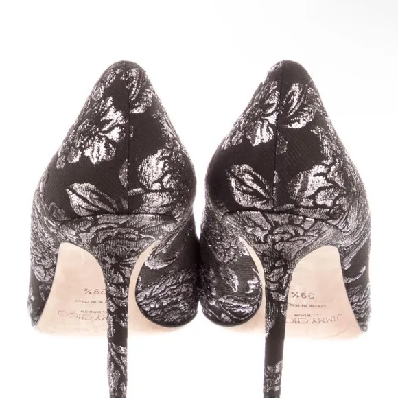 Jimmy Choo Black and Silver Women's Shoes