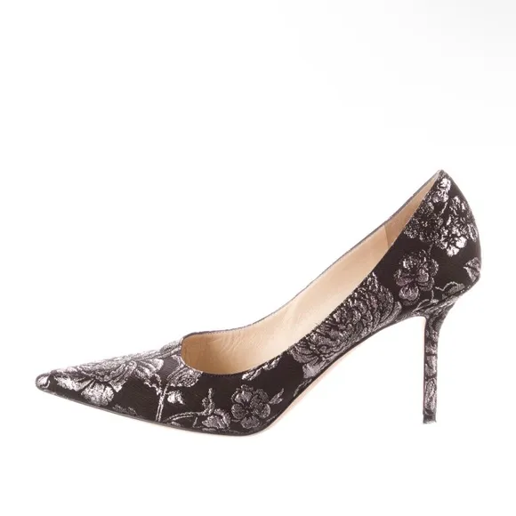 Jimmy Choo Black and Silver Women's Shoes