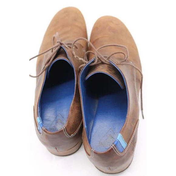 John Fluevog Men's Oxford Size 11 CBC Radio Brown Leather Artisan Dress Shoe
