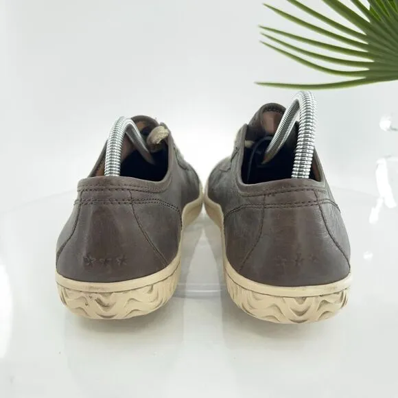John Varvatos Leather Gray Men's Casual Sneakers Shoes Size 10 M Lace Up Shoes