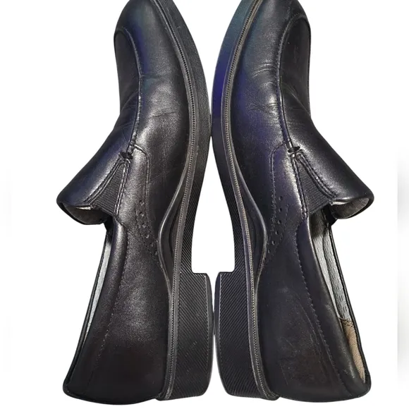 JOHNSTON &amp; MURPHY black dress shoes 9.5